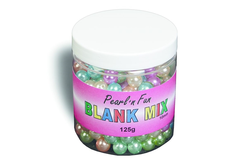 Pearl`n fun blank 10 mm - 125g runde perler, Pastel