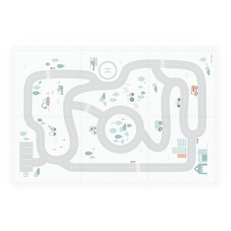 Play & Go - EEVAA Legemåtte puslespil, Road