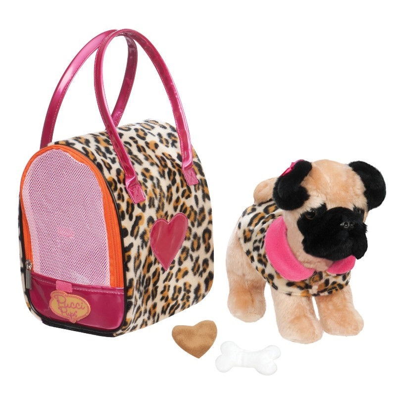 Pucci Pups Hund i leopard taske - Mops