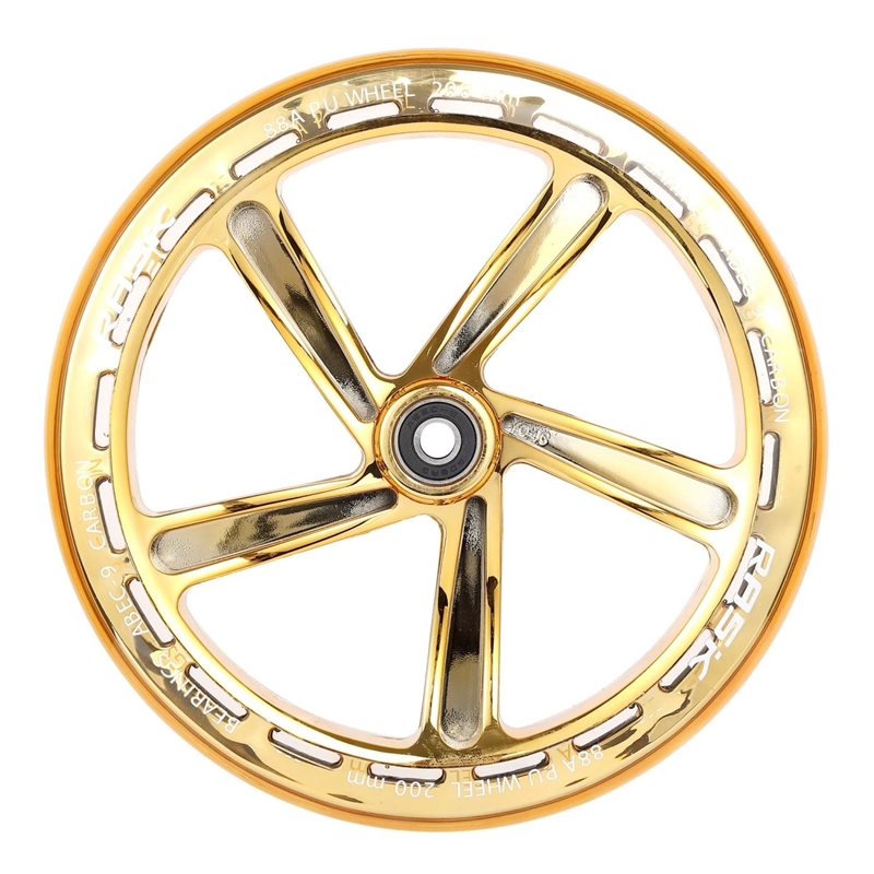 Rask 200 mm Hjul med kuglelejer - Guld