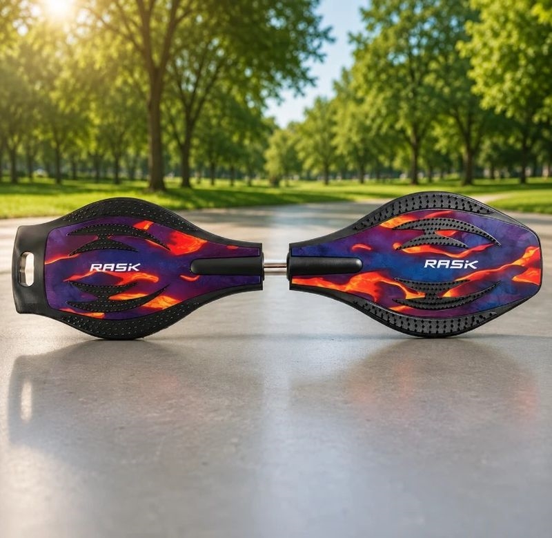 Rask - Waveboard Original, Lava - Med lys i hjulene