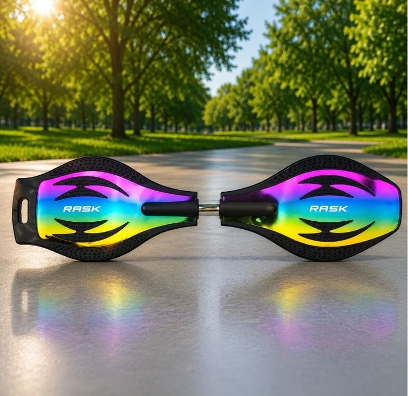 Rask - Waveboard Original, Neo Crome - Med lys i hjulene