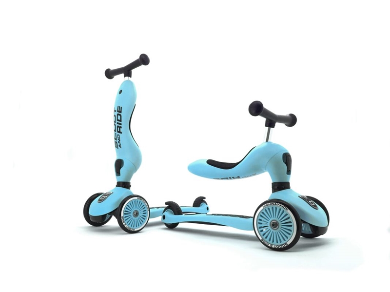 Scoot and Ride - Highwaykick 1 Icecream - Blueberry - 2-i-1 scooter og løbehjul