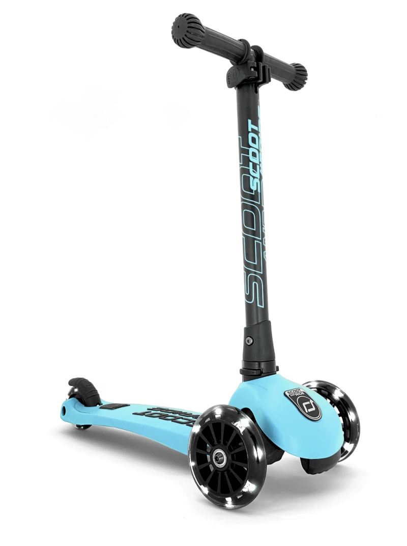 Scoot and Ride - Highwaykick 3 Ice cream- Løbehjul med LED-lys, Blueberry