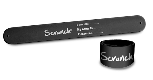 Scrunch - Armbånd med navn - Antracit