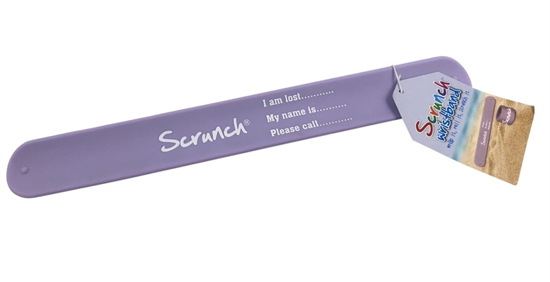 Scrunch - Armbånd med navn - Lys lilla