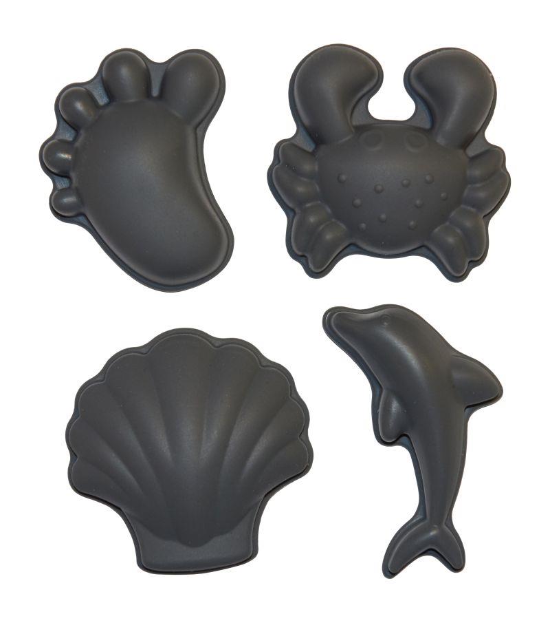 Scrunch Moulds Silicone sandforme 4 stk. - Grå