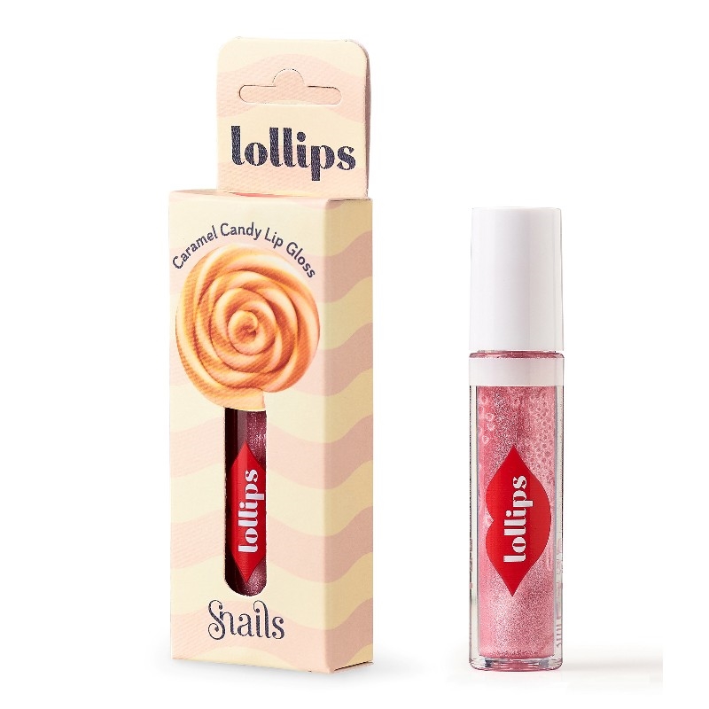 Snails Lollips Lip gloss til børn, Caramel