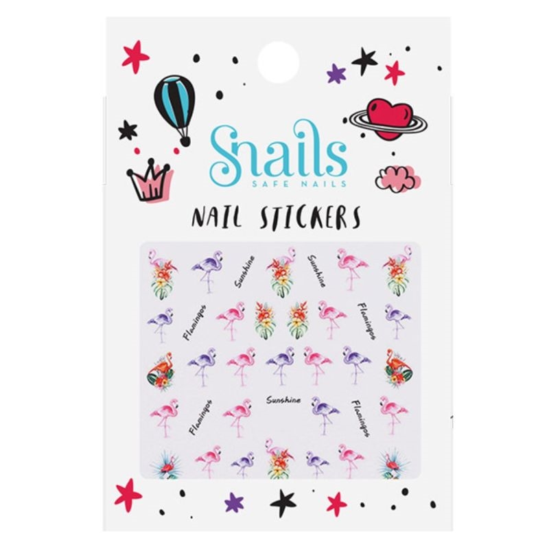 Snails - Neglestickers, Flamingoer