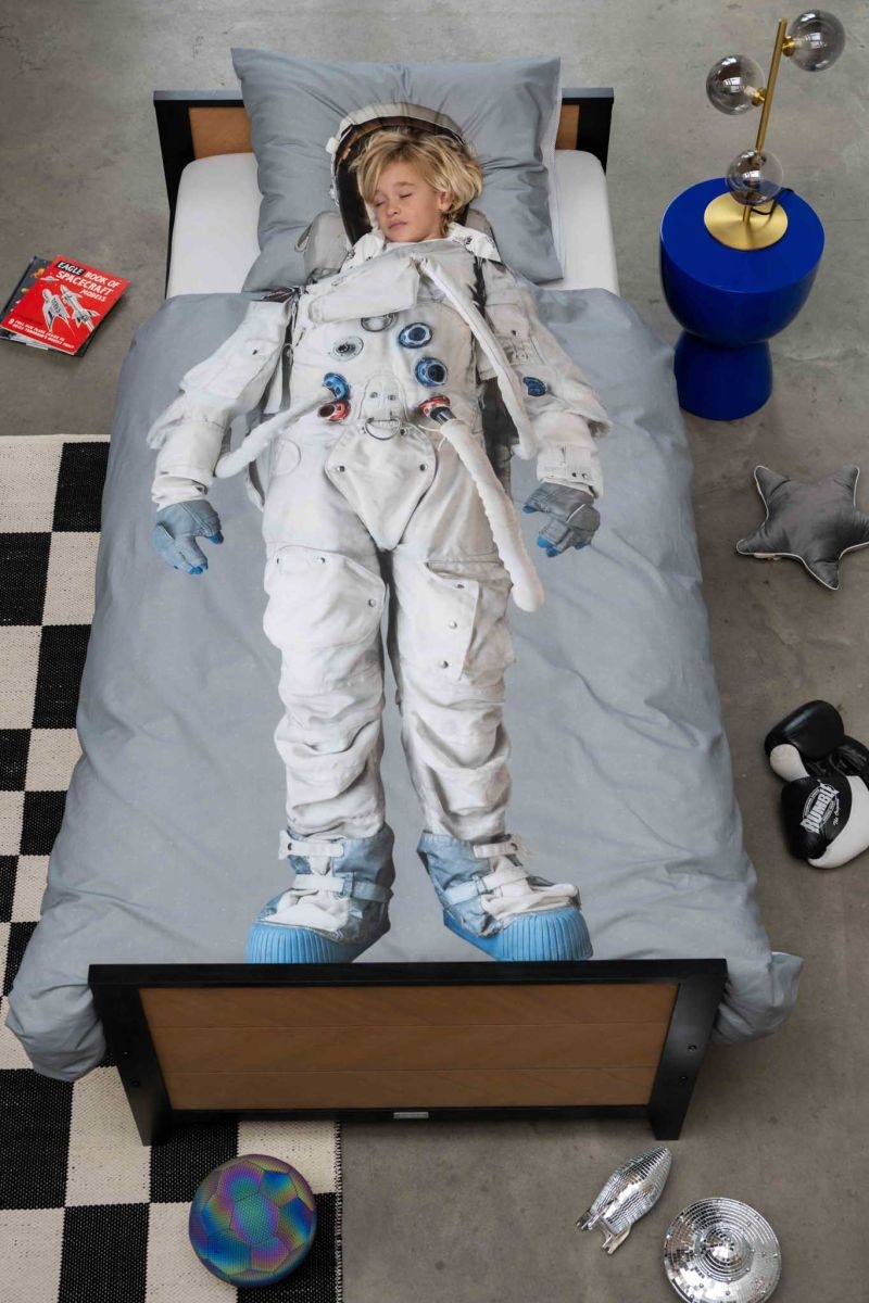 SNURK - Sengetøj Økologisk - 140 x 200 cm - Astronaut