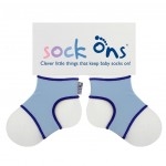 Sock Ons -  Strømpeholder Baby Blå - 0-6 mdr. 