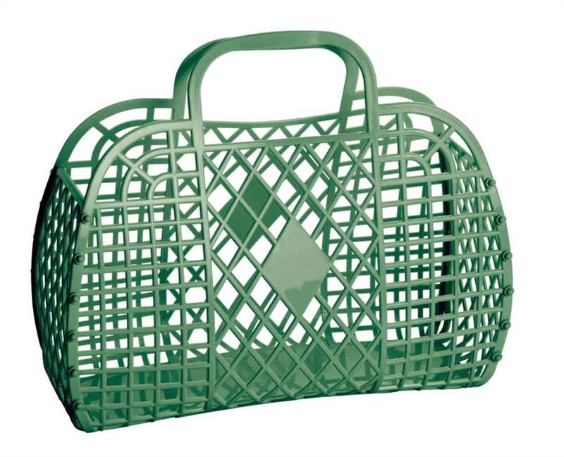 Sun Jellies - Retro Taske - Large - Olive