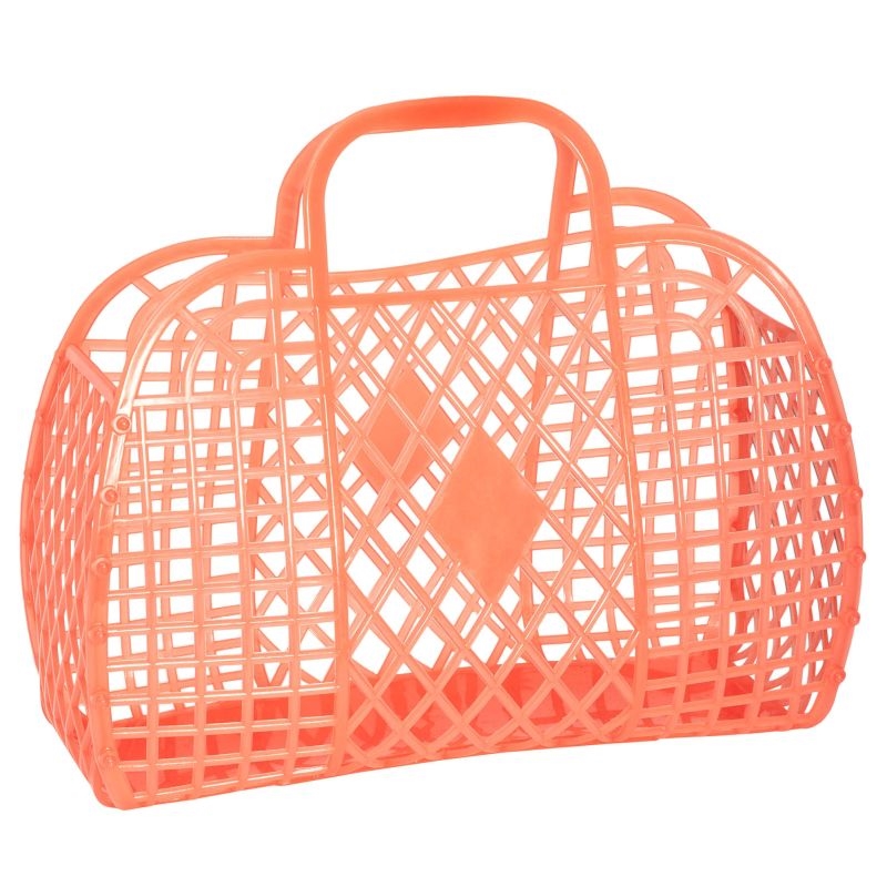 Sun Jellies - Retro Taske - Large, Neon Orange