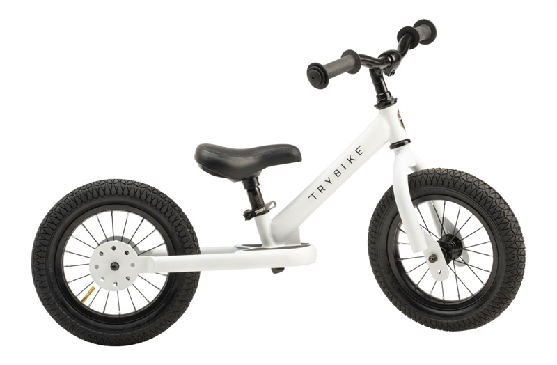 Trybike Løbecykel 2 hjul - Hvid