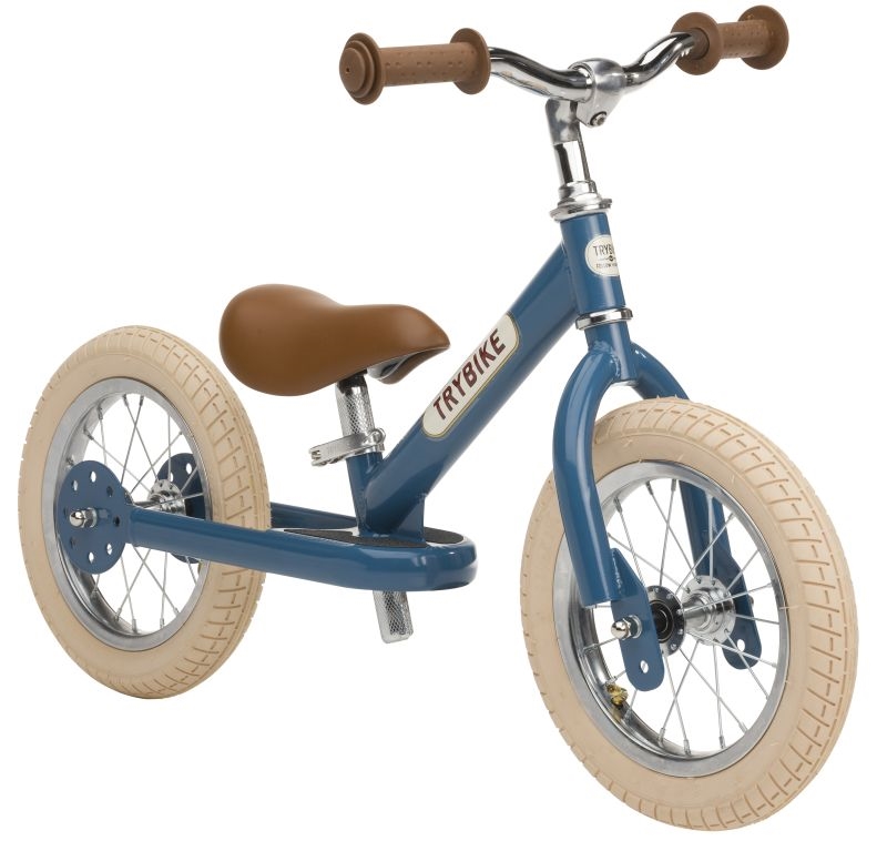Trybike Løbecykel 2 hjul - Vintage Blå